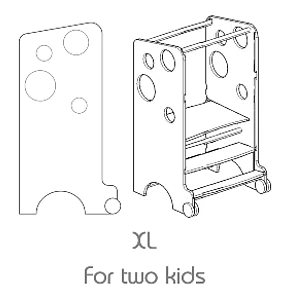 XL (per due bambini)