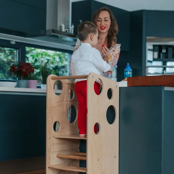 Tower, high chair, desk